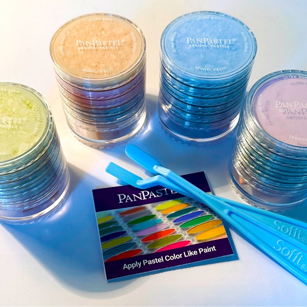Panpastel Ultra Soft Artist Pastel Tints Set (20 Count) - Contains Sofft Tools